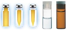 Recommended sample containers for liquids