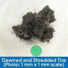 dewired and shredded tire